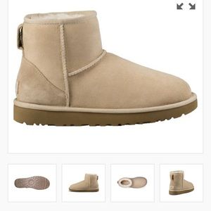 UGG Australia Classic Mini Sand BOOTS SIZE 6 NEW